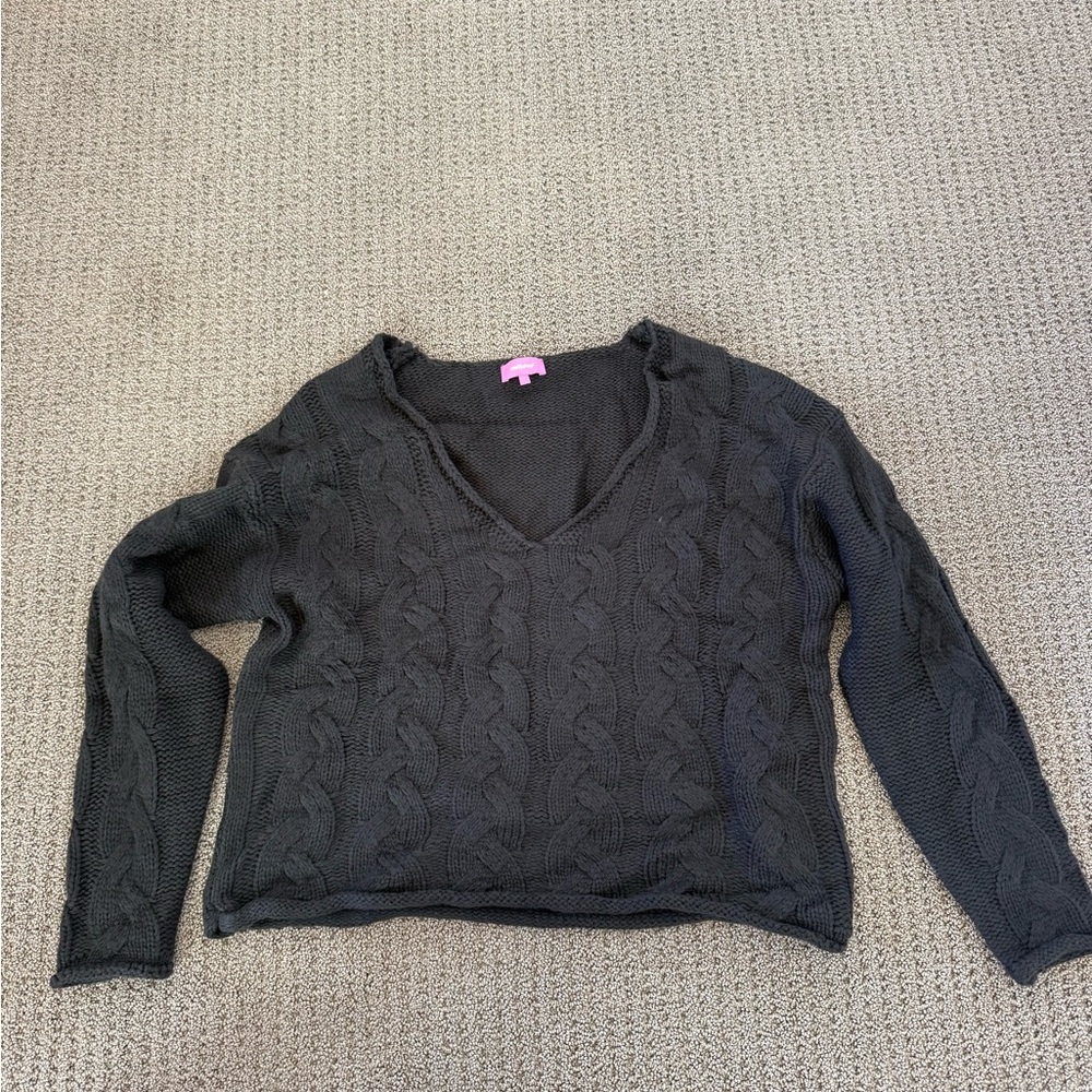 Dark grey knitted edikted sweater